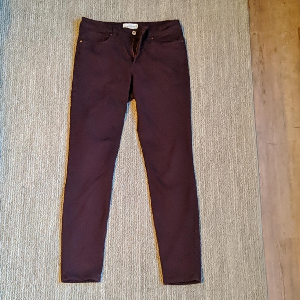 Maroon/Burgundy Skinny Jeans